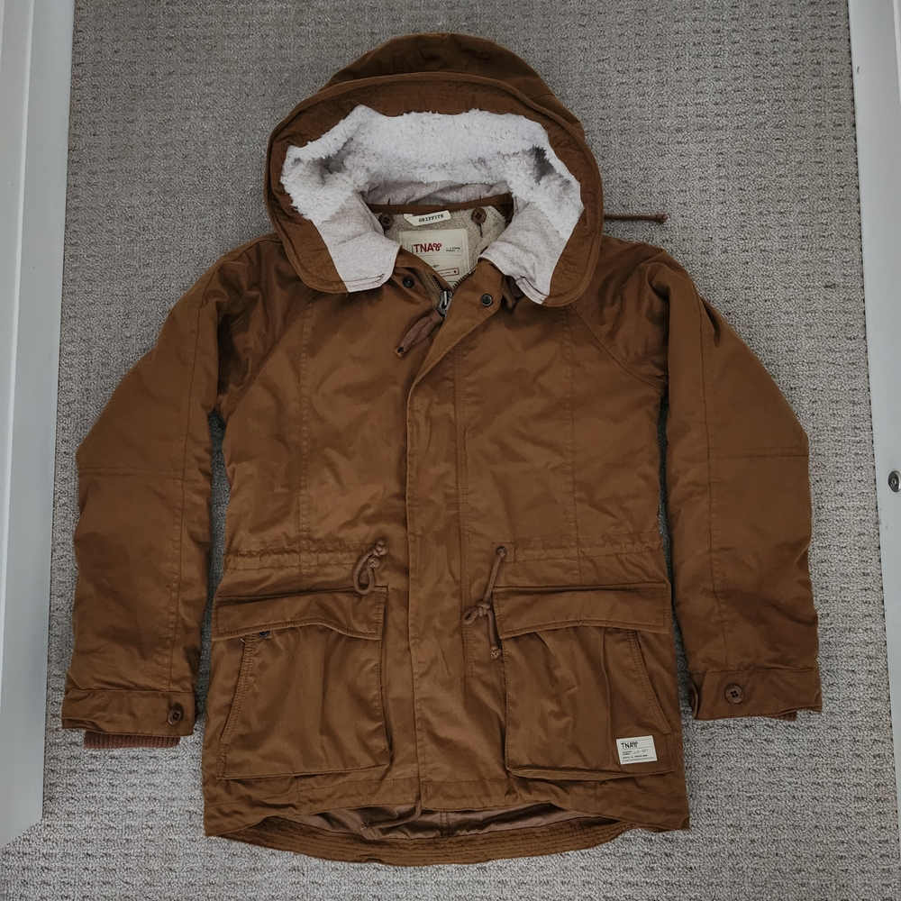 TNA Women's 3-in-1 Griffith Jacket Brown, Hooded, Sz Small